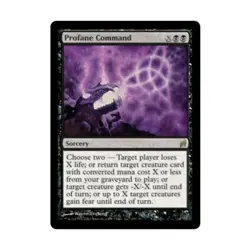 WOTC MtG Lorwyn Profane Command (R) (Foil) EX - Image 1