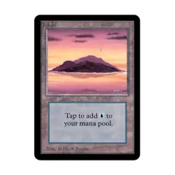 WOTC MtG Alpha Island - Ver. 1 (C) Fair - Image 1