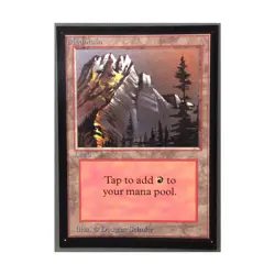 WOTC MtG International Ed. Mountain (A) (L) NM - Image 1