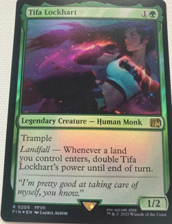 MTG Final Fantasy Foil Rare #0206 Tifa Lockhart (FIN) Magic - Image 1