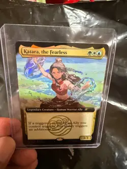 SDCC 2025 Magic The Gathering X Avatar Katara Fearless Promo Card mtg IN HAND - Image 1