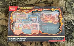Pokemon Charizard Ex Factory Sealed Special Collection Box with 5 Booster Packs - Image 1