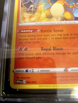 Gem Mint 10 Charizard Pokemon Card: 001/015 McDonalds 2025 CGC Graded - Image 4