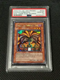 YUGIOH PSA 10 2002 Exodia the Forbidden One DDS-003 Secret Rare Promo *9457 - Image 1