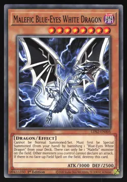 Malefic Blue-Eyes White Dragon - LDS2-EN005 - Common - 1st Edition Yugioh - Image 1