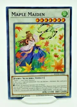 Yugioh Maple Maiden BACH-EN042 1st Edition - NM/M - Image 1