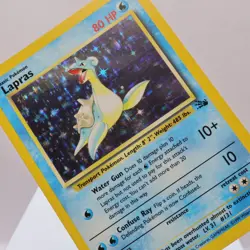 Pokemon TCG - Lapras 10/62 Fossil Holo Rare WOTC 1999 - EXC/NM - Image 1