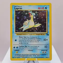Pokemon TCG - Lapras 10/62 Fossil Holo Rare WOTC 1999 - EXC/NM - Image 2