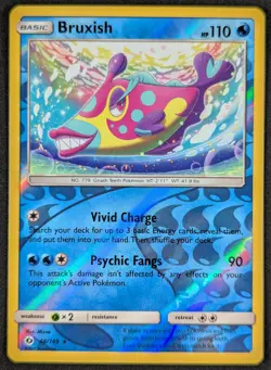 Bruxish 2017 Sun & Moon Reverse Holo Rare Pokemon Card 48/149 (NM) - Image 1