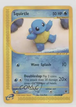 Squirtle Pokemon e-Card Series Expedition #131 2002 10a3 - Image 1