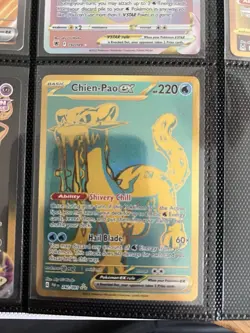 Chien-Pao ex 242/091 Paldean Fates Full Art Hyper Rare Pokemon Card Near Mint - Image 1