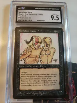 Nameless Race The Dark Mint CGC 9.5 MTG Graded Magic The Gathering PSA CGC Slab - Image 1