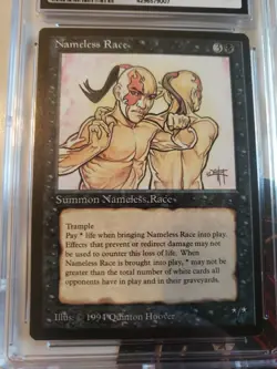 Nameless Race The Dark Mint CGC 9.5 MTG Graded Magic The Gathering PSA CGC Slab - Image 2