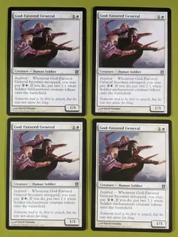 God-Favored General x4 Born of the Gods 4x Playset Magic the Gathering MTG - Image 1