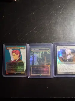 MTG X3: Gisela, Blade Of Goldnight, Castle Dracula, And Giver Of Runes. All Foil - Image 1