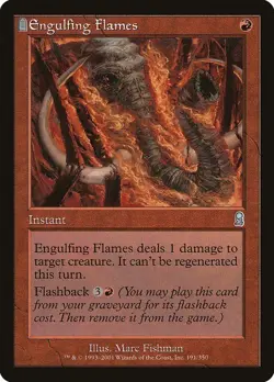 MTG Odyssey --- ENGULFING FLAMES --- Uncommon! NM! Magic the Gathering! - Image 1