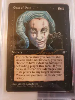 Gaze of Pain Psa DNA Certified Authentic Anson Maddocks MTG Ice Age Autograh - Image 2