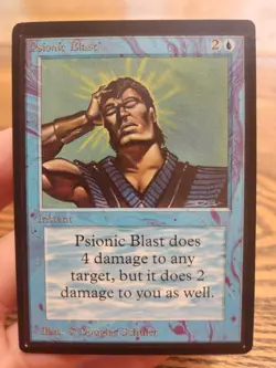 MTG Psionic Blast BETA Magic the Gathering LP Light Play Vintage - Image 1