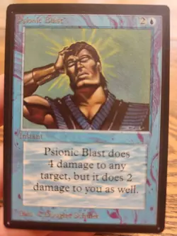 MTG Psionic Blast BETA Magic the Gathering LP Light Play Vintage - Image 3