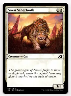 Savai Sabertooth - NM MTG IKO - Ikoria: Lair of Behemoths 029/274 - Image 1