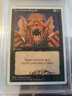 Howl from Beyond (141) Fourth Edition Psa DNA Certified Mark Poole Authentic MTG - Image 2