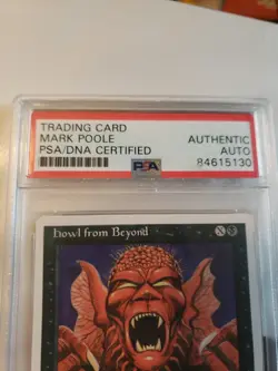 Howl from Beyond (141) Fourth Edition Psa DNA Certified Mark Poole Authentic MTG - Image 3
