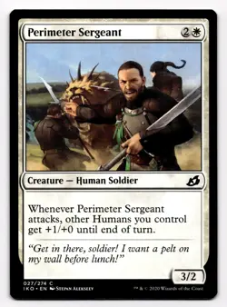 Magic the Gathering MTG Perimeter Sergeant (27) Ikoria Lair of Behemoths - Image 1