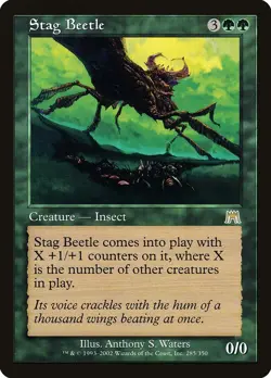 MTG - Stag Beetle - Onslaught - X1 - (LP) - - Image 1