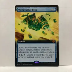 MTG Worldwalker Helm Magic: The Gathering Ext Art OTJ The Big Score #0072 - Image 1