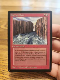 Mtg BETA Raging River - Magic The Gathering RARE 1993 Reserved List - Image 1