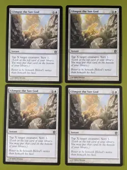 Glimpse the Sun God x4 Born of the Gods 4x Playset Magic the Gathering MTG - Image 1