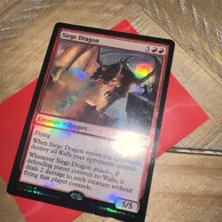 1x Siege Dragon - Foil 162/269 Played M15 Magic 2015 MTG Free Shipping - Image 1