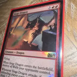 1x Siege Dragon - Foil 162/269 Played M15 Magic 2015 MTG Free Shipping - Image 3