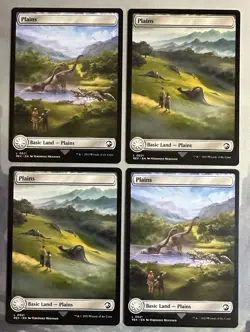 MTG / Complete Set OF Jurassic Park 2-Sided Full Art Land Cards / Regular / NM - Image 1
