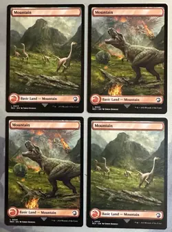 MTG / Complete Set OF Jurassic Park 2-Sided Full Art Land Cards / Regular / NM - Image 4