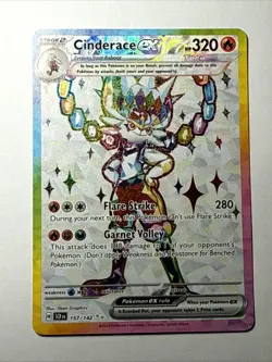 Cinderace ex 157/142 - Scarlet & Violet Stellar Crown Holo - Pokemon TCG - Image 1