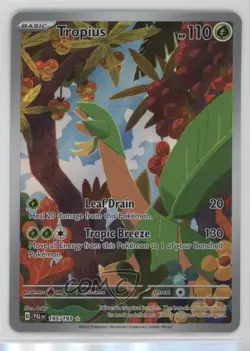 Tropius Illustration Rare Pokemon SV02: Paldea Evolved #195 e3m - Image 1