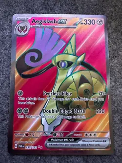 Aegislash ex 230/182 Paradox Rift Ultra Rare Full Art Pokemon Card Near Mint - Image 1