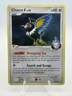 Pokemon Card - Chatot G Lv. 49 - 54/147 - Supreme Victors, Uncommon - 2009 - Image 1