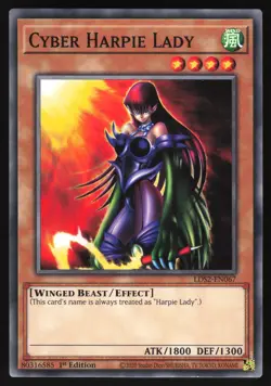 Cyber Harpie Lady - LDS2-EN067 - Common - 1st Edition Yugioh - Image 1