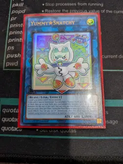 Yugioh! 1x Yummy Snatchy JUSH-EN022 Ultra Rare 1st Ed NM - Image 3