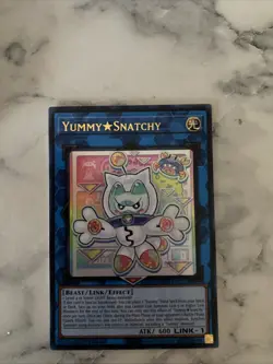Yugioh! 1x Yummy Snatchy JUSH-EN022 Ultra Rare 1st Ed NM - Image 1