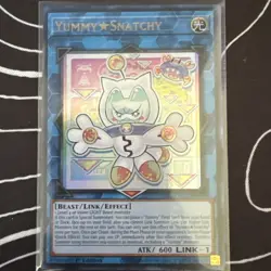 Yugioh! 1x Yummy Snatchy JUSH-EN022 Ultra Rare 1st Ed NM - Image 1