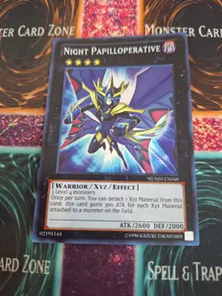 Yugioh Night Papilloperative NUMH-EN048 Super Rare 1st Edition Near Mint - Image 1