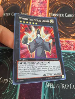 Yugioh Norito the Moral Leader NUMH-EN039 Secret Rare 1st Edition Near Mint - Image 2