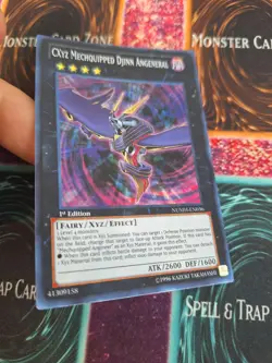 Yugioh CXyz Mechquipped Djinn Angeneral NUMH-EN036 Super Rare 1st Edition NM - Image 2