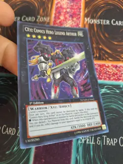 Yugioh CXyz Comics Hero Legend Arthur NUMH-EN042 Secret Rare 1st Edition NM - Image 2