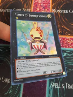 Yugioh Number 63: Shamoji Soldier NUMH-EN031 Super Rare 1st Edition Near Mint - Image 2