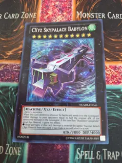 Yugioh CXyz Skypalace Babylon NUMH-EN046 Secret Rare 1st Edition Near Mint - Image 1
