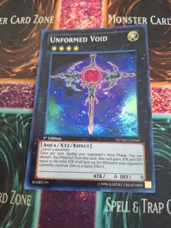 Yugioh Unarmed Void NUMH-EN049 Super Rare 1st Edition Near Mint - Image 1